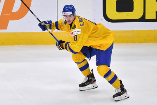 Victor Söderström of Sweden skates