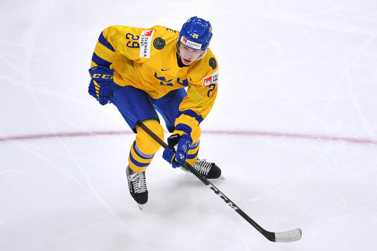 Albin Sundsvik of Sweden skates
