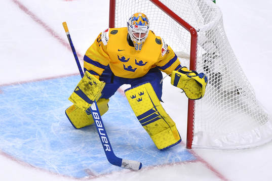 Hugo Alnefelt of Sweden watches the play