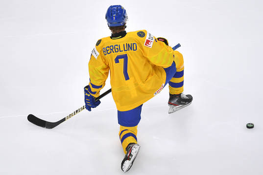 Gustav Berglund of Sweden stretches
