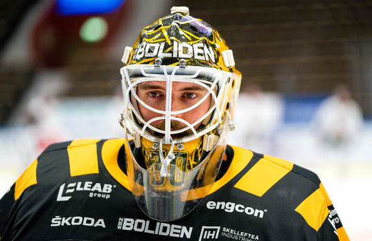 Skellefteås målvakt Gustaf Lindvall