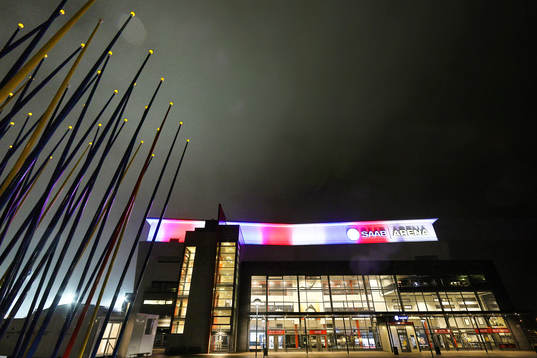SAAB Arena före ishockeymatchen i SHL mellan Linköping