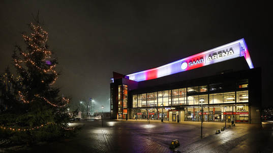SAAB Arena före ishockeymatchen i SHL mellan Linköping