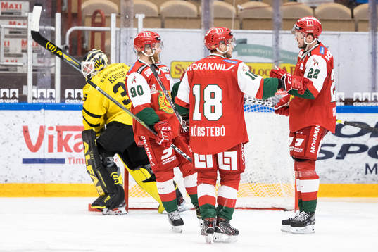 Moras Daniel Ljungren och Moras Mattias Nörstebö och