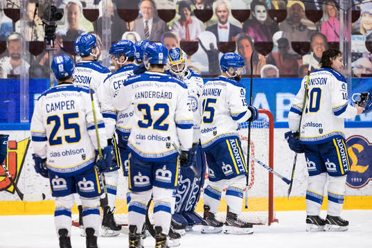 Leksands spelarna jublar