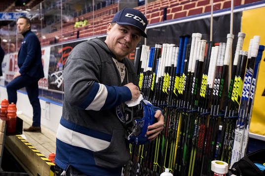 Leksands materialförvaltare Jesper Korning