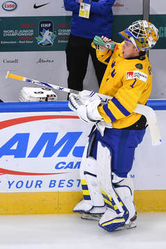 Jesper Wallstedt of Sweden takes a drink