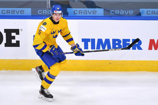 Elmer Söderblom of Sweden skates