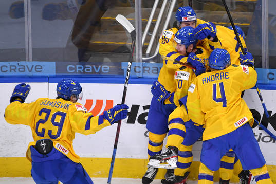 Emil Andrae, Alexander Holtz, Lucas Raymond, Albin Sundsvik