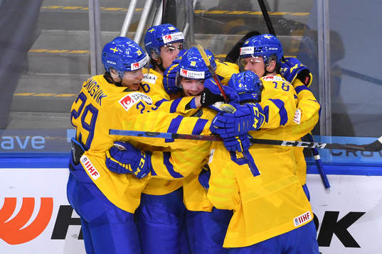 Emil Andrae, Alexander Holtz, Lucas Raymond, Albin Sundsvik