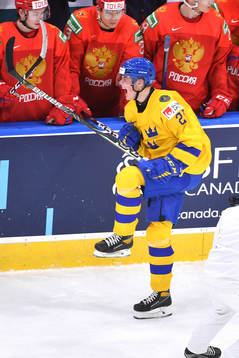 Noel Gunler of Sweden celebrates the 3-3 game tying goal