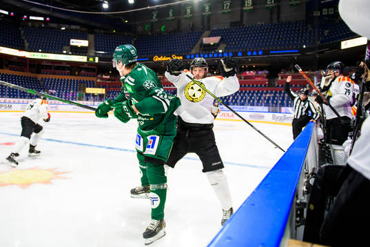 Färjestads Oskar Bäck och Brynäs Niclas Andersén