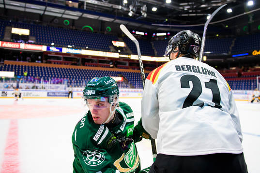 Färjestads Leo Lööf och Brynäs Patrik Berglund
