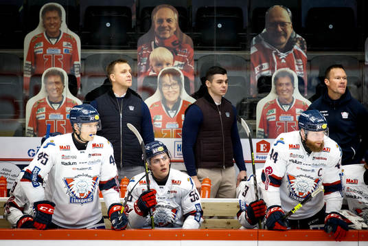 Linköpings tränare Bert Robertsson och Jonas Junland