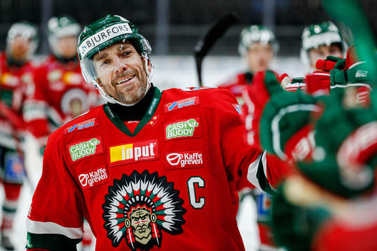 Frölundas Joel Lundqvist jublar