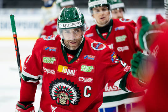 Frölundas Joel Lundqvist jublar