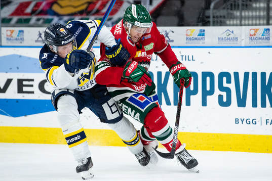 s Emil Johansson och Frölundas Max Friberg