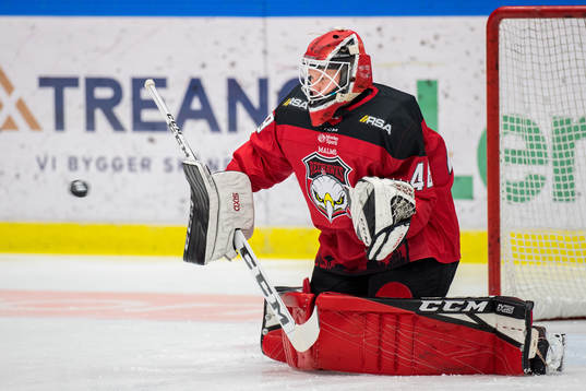Malmö Redhawks målvakt Alfred Hallin