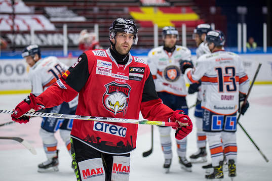 Malmö Redhawks Patrik Hersley deppar