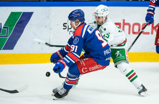 Oskarshamns Rickard Palmberg och Rögles Simon Ryfors