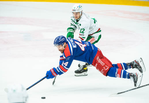 Oskarshamns Nolan Zajac och Rögles Brady Ferguson