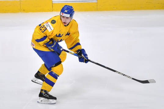 Jonathan Wikström of Sweden skates