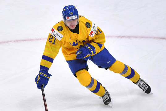 Oscar Bjerselius of Sweden skates