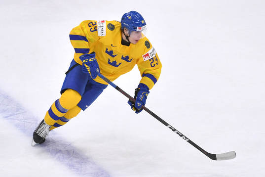 Albin Sundsvik of Sweden skates