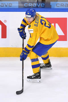 Oscar Bjerselius of Sweden skates
