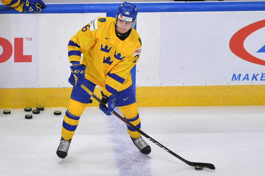 Alex Brännstam of Sweden makes a pass