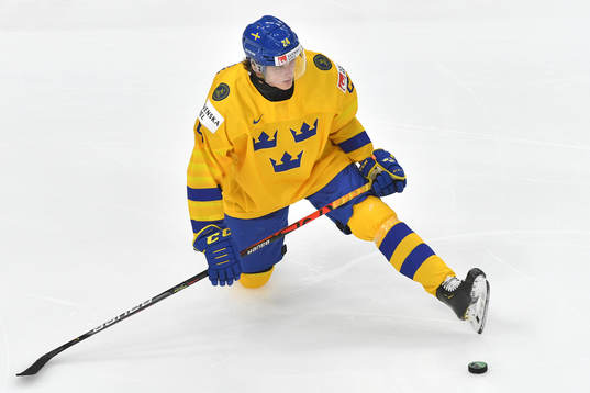 Oskar Olausson of Sweden stretches