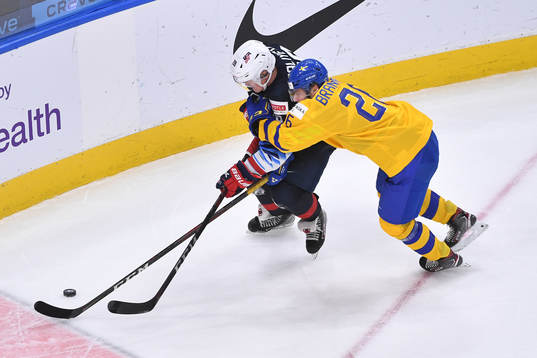 Alex Brännstam of Sweden ties up Arthur Kaliyev of USA