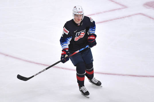 Drew Helleson of USA skates