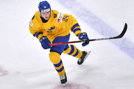Oskar Olausson of Sweden skates