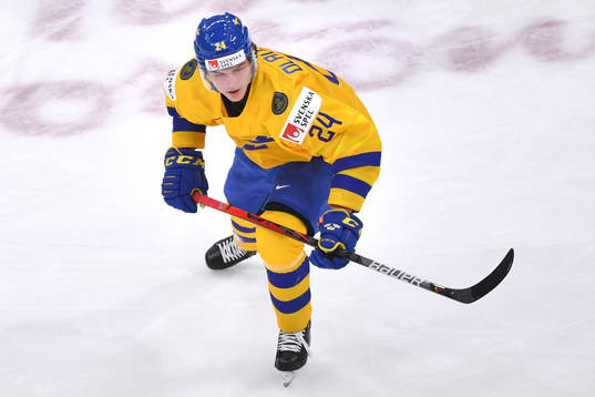 Oskar Olausson of Sweden skates