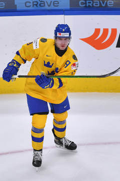 Tobias Björnfot of Sweden skates