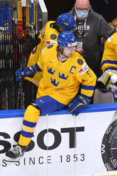 Philip Broberg of Sweden prepares to jump