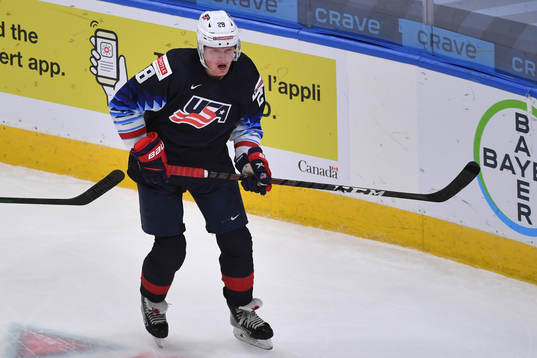 Arthur Kaliyev of USA skates