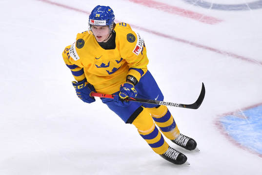Oskar Olausson of Sweden skates