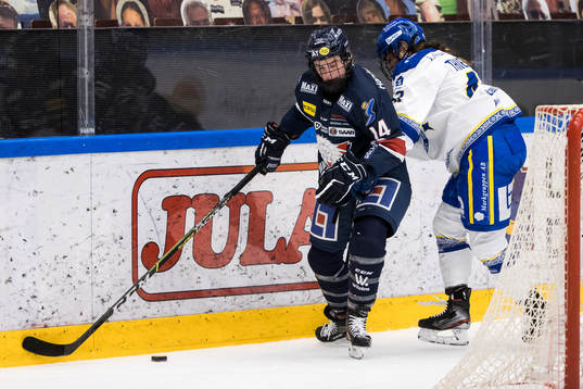 Linköpings Carly Bullock och Leksands Abigael Thiessen