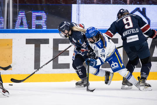 Linköpings Moa Wernblom och Leksands Moa Viklund