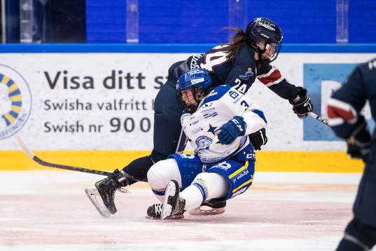 Linköpings Carly Bullock och Leksands Elin Lundberg