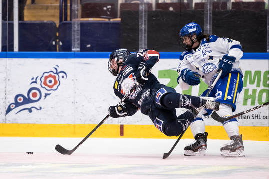 Linköpings Carly Bullock och Leksands Abigael Thiessen