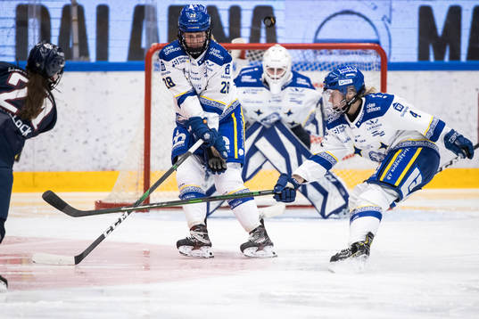 Leksands Annie Silén och Leksands Wilma Johansson