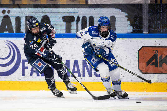 Linköpings Carly Bullock och Leksands Annie Silén