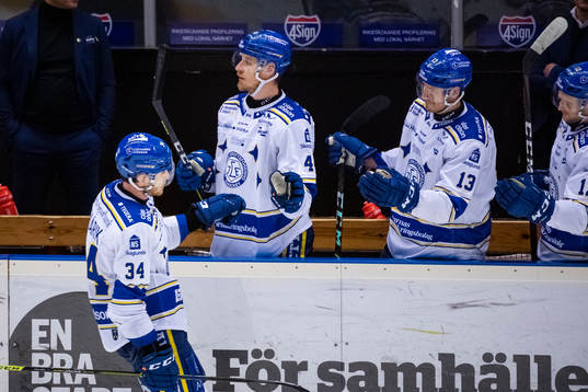 Leksands Peter Cehlarik jublar