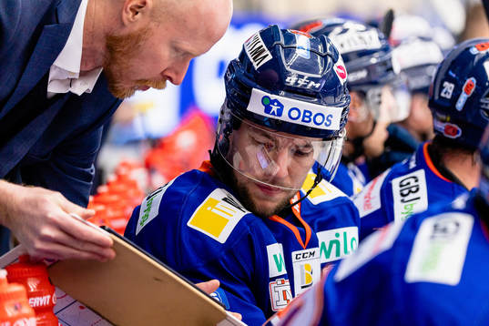 Växjös assisterande tränare Tobias Thermell och Växjös