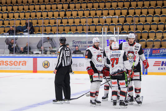 Malmö Redhawks Markus Lauridsen, Emil Sylvegård ,