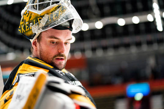 Skellefteås målvakt Gustaf Lindvall