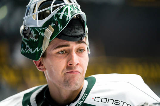 Färjestads målvakt Arvid Holm